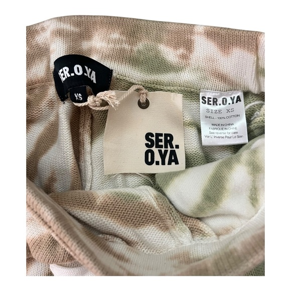 NEW Size Extra Small SER.O.YA Declan Knit Tie Dye Shorts - Picture 9 of 11